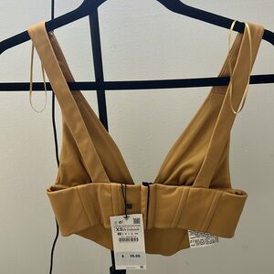 Mustard Yellow Bralette Top